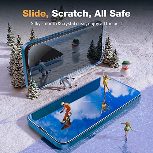 Lk For Iphone 13 Case With 2 Pack Glass Screen Protector, Enhanced Camera Cover, Soft Microfiber Lining [Ultra Slim Phone Case Iphone 13] Liquid Silicone Protective Case, Shockproof, Durable, Yellow #TOP5