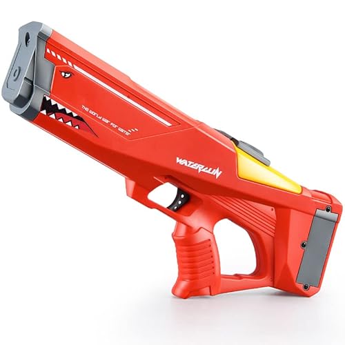 Pistola de agua eléctrica, 550 ml, grande, para adultos, alcance de 10 a 12 metros, pistola de agua para exteriores, piscina, playa, fiesta, juego de disparos de larga distancia Cover