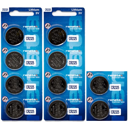 10pk Renata Coin Cell Battery CR2325 Lithium Replaces DL2325, BR2325