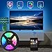 strisce led tv, retroilluminazione TV USB da 3,5 m per TV da 40-65 pollici, 8 colori e 4 modalità dinamica con modalità di illuminazione musicale, fai-da-te, cucina, camera da letto, festa, casa.