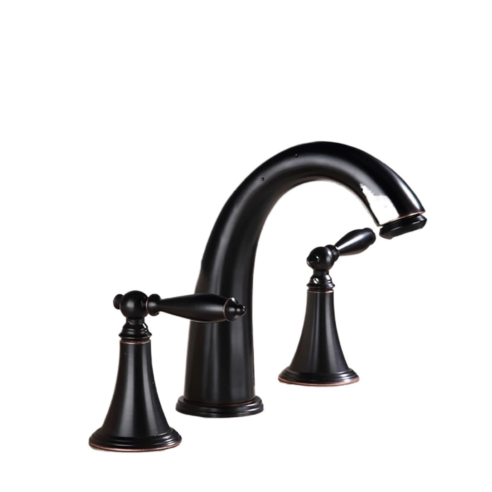 ZYCHSJXA Bathroom Faucet Antique Used for a Wide Range of Basin Faucets, Dual Handle Bathtub Mixers, Hot and Cold Faucets(Black)