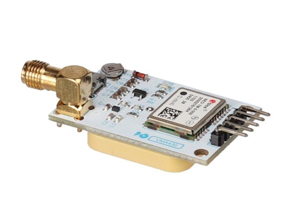 Whadda Module GPS U-BLOX NEO-7M pour Arduino, haute sensibilité, interfaces SMA et TTL, EEPROM, Micro-USB