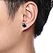 Fu You 4 Pares Acero Inoxidable Pendientes Iman Hombres Mujer Falso Magnéticos...