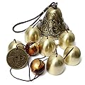Lucky Wind Chimes Fengshui Bell Copper Alloy Dragon Bell 6 Bells Hanging Wind Bell for Home Garden Hanging Good Luck Blessing