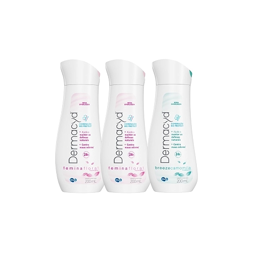 Dermacyd Sabonete Líquido Íntimo Kit Leve 3 Pague 2-2 Femina 200ml + 1 Breeze 200ml Dermacyd Sabonete Líquido Íntimo Kit Leve 3 Pague 2-2 Femina 200ml + 1 Breeze 200ml