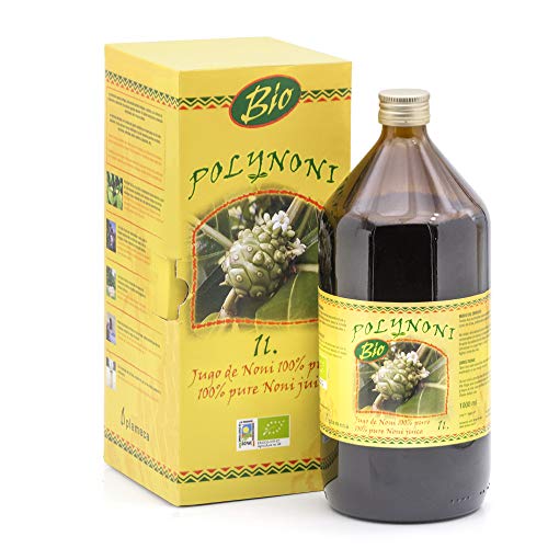 PLAMECA - Polynoni Bio, Mejora las Defensas y el Bienestar General, Jarabe o Zumo de Fruto de Noni, sin Aditivos, Antioxidante, Antiinflamatorio y Inmunoestimulante, Alto Valor Nutritivo - 1 L