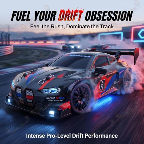Image of The Little Ones 4x4 Rc Drifting Car - Rc Drift Cars High Speed Remote Control Drift Car 2.4GHz Remote Control Drift Stunt Off Road Cars 360 Rotation Toys for Kids & Adults Boys & Girls [DriftX]