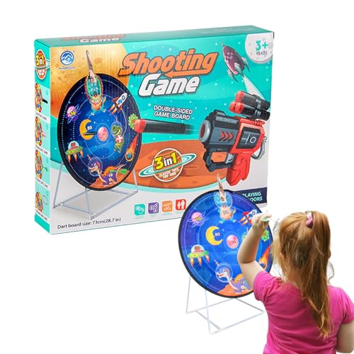Jeu de fléchettes sécurité enfant cible double face pliable sans danger pour les murs
