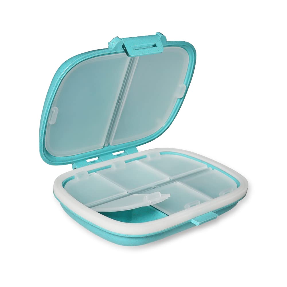 8 Compartments Pill Organizer, Pill Box, Pill Case, Pill Container, Medicine Organizer, Weekly Pill Organizer, Pill Dispenser, Travel Pill Box, Pill Box 7 Day, Vitamin Organizer, Daily Pill Organizer