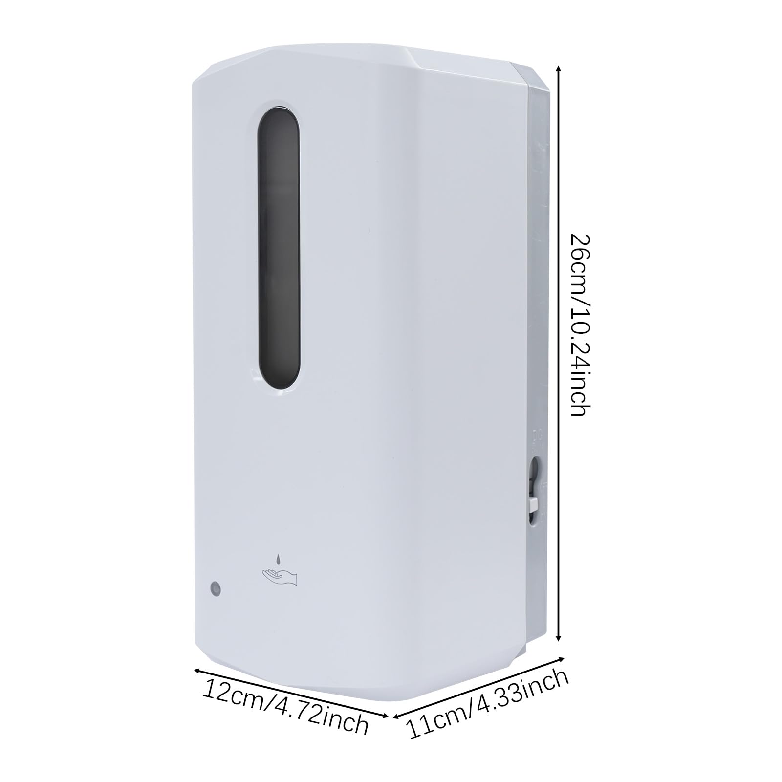 2 dispensadores de jabón automáticos con sensor de infrarrojos, depósito de 1000 ml, dispensador de desinfectante sin contacto, dispensador de jabón montado en la pared, juego para hoteles