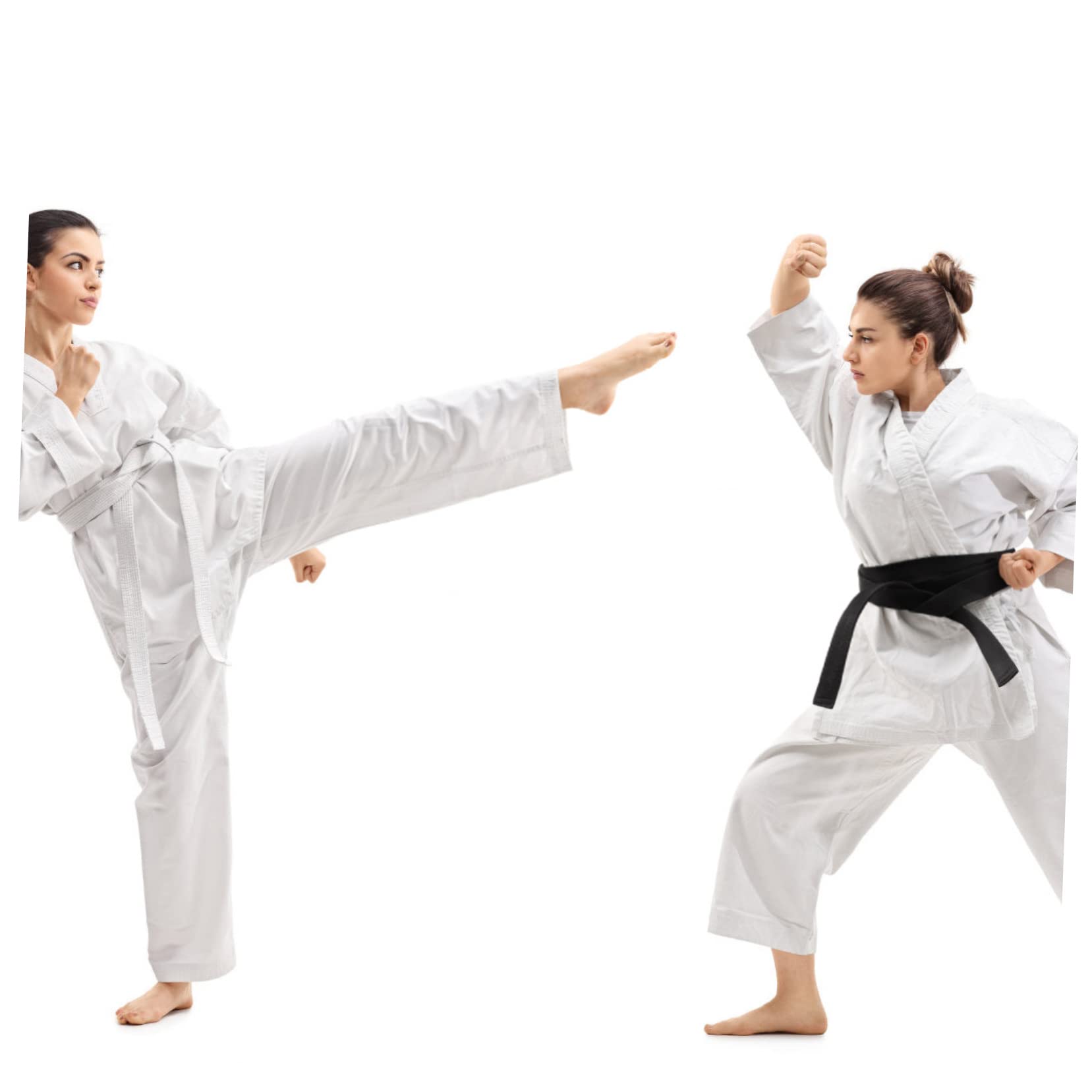 COLLBATH Uniforme de Entrenamiento de Karate para Adultos en Poliéster Blanco, Conjunto Práctico y Conveniente para Competencia y Entrenamiento