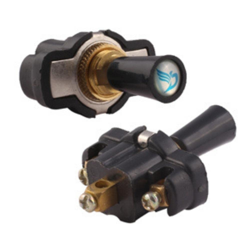 Deutsche Universal ON~OFF~ON Push Pull Toggle Switch | Big knob | stable output | superior durability | work on both AC and DC | Black colour | Pack of 8-image-30