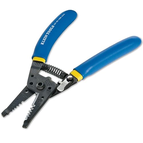 Cortador de alambre y pelacables Klein Tools 11055, cortador de alambre trenzado, cortador de alambre sólido, corta alambre de cobre
