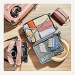 Amazon Basics 4-Piece Luggage Set, Including Two Hardside Suitcases With Multidirectional Spinner Wheels (22" CarryOn and 28" Checked), Plus 15-inch Tote Bag and 10-inch Compact Travel Bag, Rose Gold - Image 4