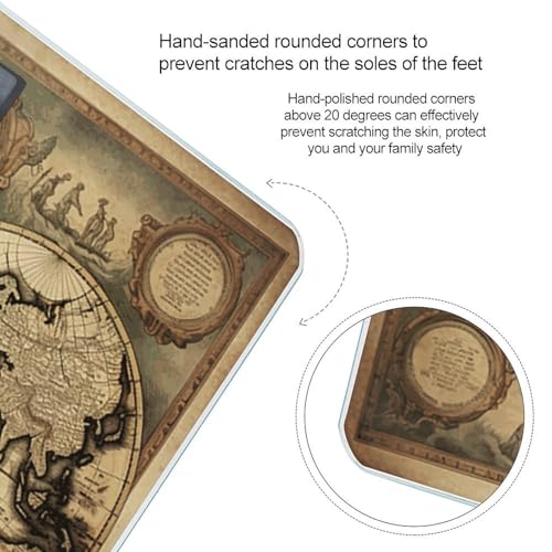 Báscula Digital con Mapa Mundial y Pantalla LCD Retroiluminada miniatura 4