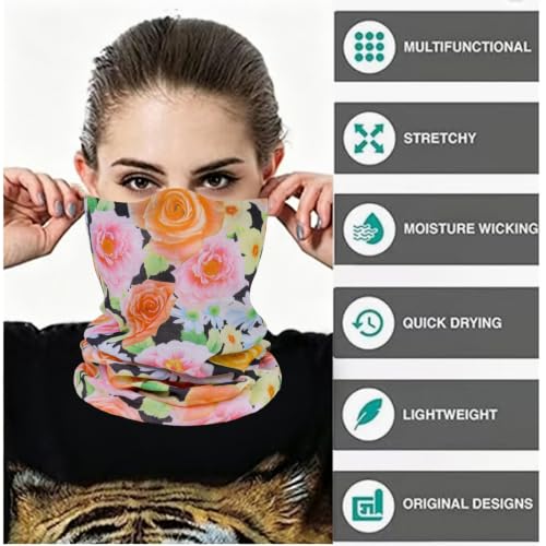 Image of Neck Gaiter Masks Tube Scarf,Seamless Bandanas Buffs Gators,Ourdoor Face Mask Face Covering Multi Headwear