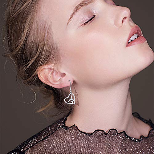 Image of Gymnastics Gifts for Women Gymnast Stud Earrings 925 Sterling Silver Team USA Gymnastics Fashion Jewelry Sport Birthday Christmas Gifts