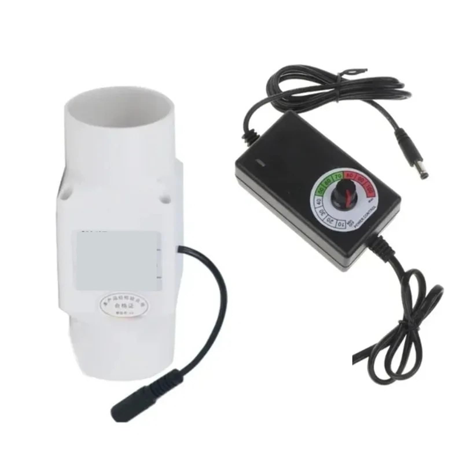 2 zoll 50mm Rohr Abluftventilator Kanal Abluftventilator Belüftung Abluft Einstellbare Fans(6w)