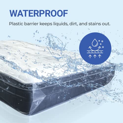 Tru Lite Mattress Storage Bag - Mattress Bag For Moving - Heavy Duty Extra Thick 4 Mil Plastic - Fits Standard, Extra Long, Pillow Top Sizes - King / California King Size #TOP3