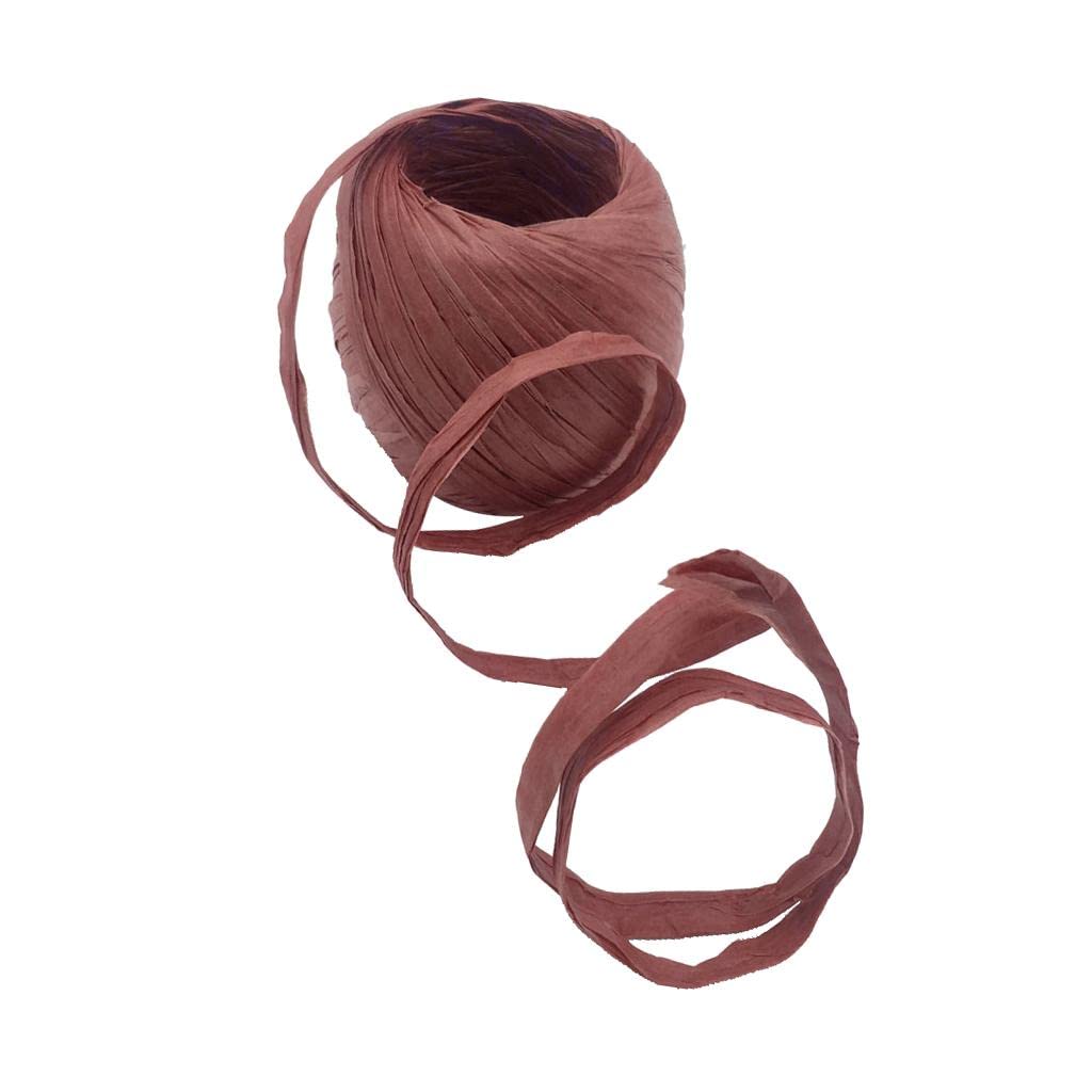 BNF 20m/Roll Raffia Paper Ribbon Gift Package String Scrapbooking burdy red Crafts | Multi-Purpose Craft Supplies | Crafting Pieces | Raffia, Wire & Cord-image-35