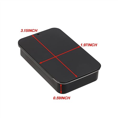 Miniatura 3 de Mini Skater 4 mini recipientes de lata de metal deslizantes de 3.15 x 1.97 x 0.59 pulgadas, cubierta deslizante, caja de lata de empuje y tirón,