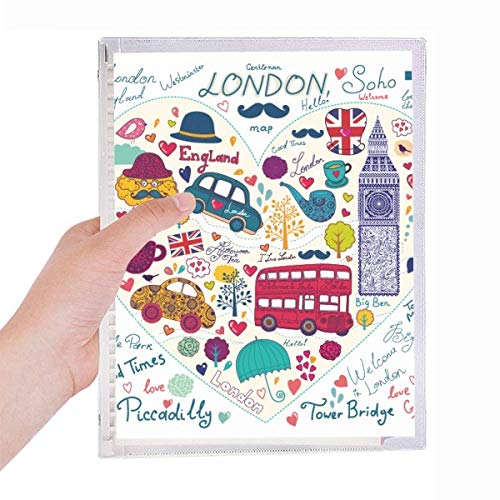 Carnet à spirales rechargeable UK pour organiser vos voyages et vos notes de bureau au quotidien