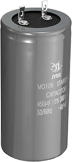 PATIKIL Motor Start Capacitor 450uf 300V 50/60Hz CD60 Running Capacitor Start Capacitor for Air Conditioners Electric Motor Start Operation