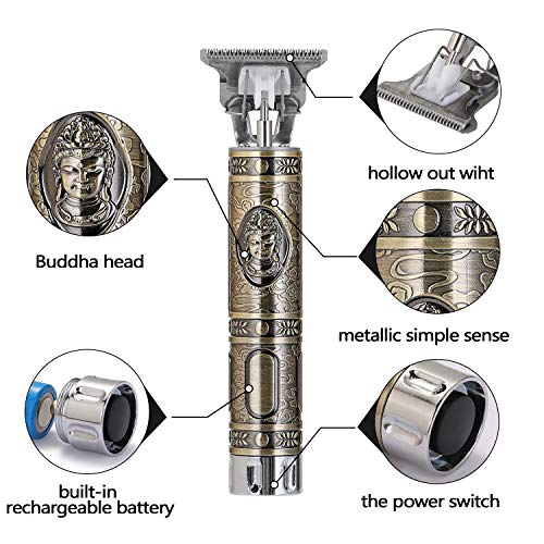 OWSOO Cortador de cabelo Aparador profissional de cabelo masculino recarregável elétrico poderoso má