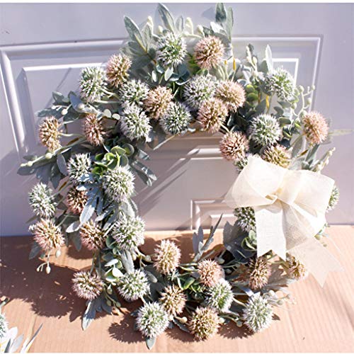 Couronnes de Noël pour porte d'entrée sans entretien pour maison