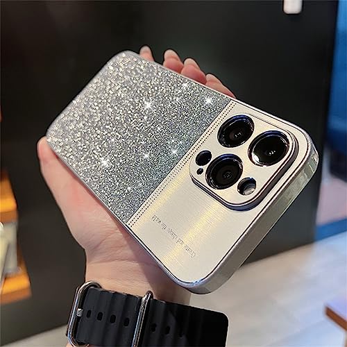 Coque diamant de paillettes de placage de luxe iPhone