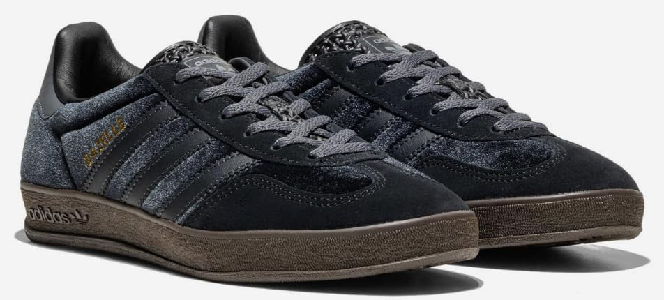 Adidas Originals Gazelle Indoor Womens Sneaker (Black Carbon Velvet, 7)2