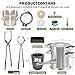 Nelyrho Complete 3KG Propane Melting Furnace Kit for Beginners – All-in-One Metal Smelting Forge with Crucible, Tongs, Fire Brick & Accessories – Ideal for Gold, Silver, Copper, Aluminum Casting