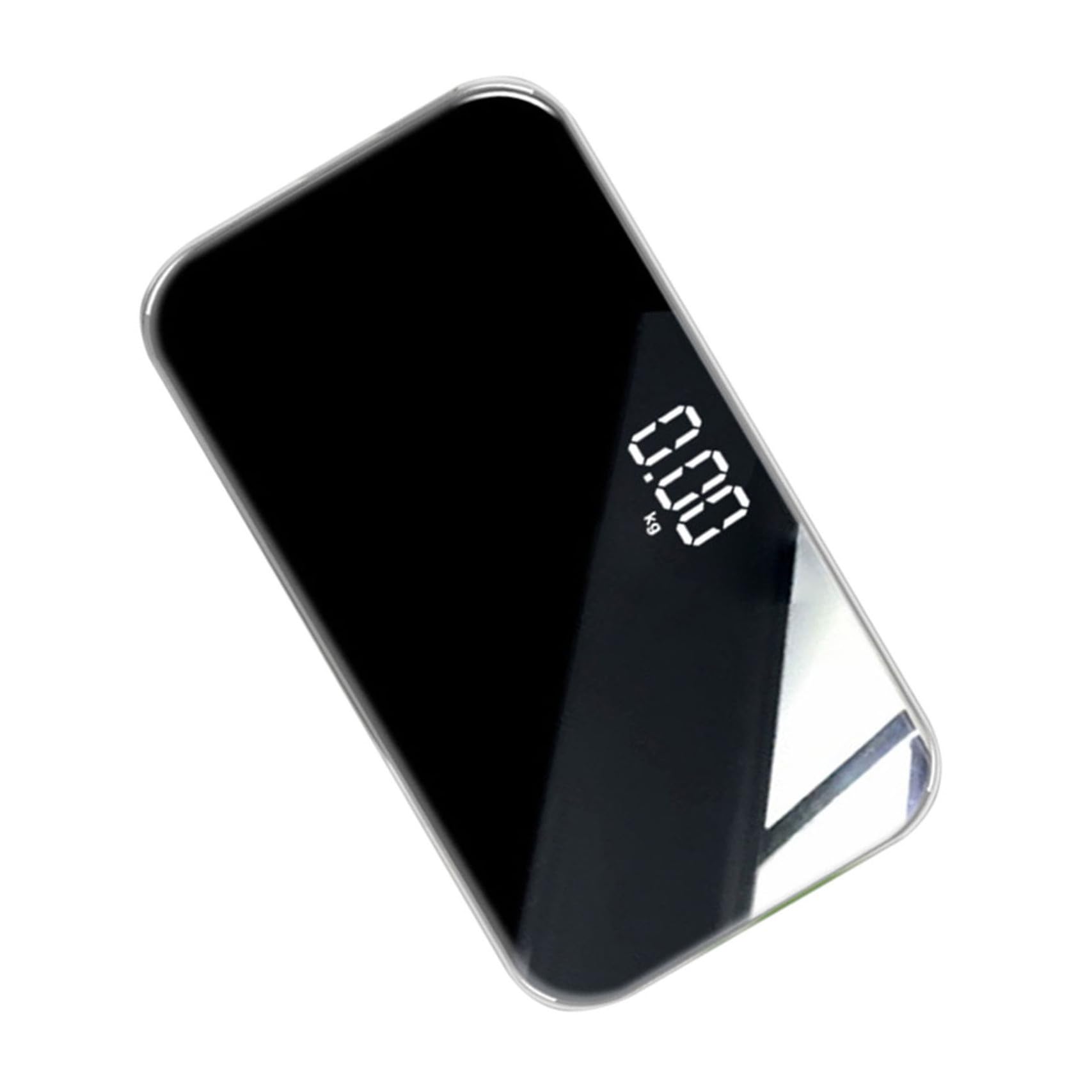 INOOMP Báscula Digital Portátil para Peso Corporal Sensores de Alta Precisión, Superficie de Espejo Templado y Diseño Compacto Recargable para Uso Doméstico Color Aleatorio