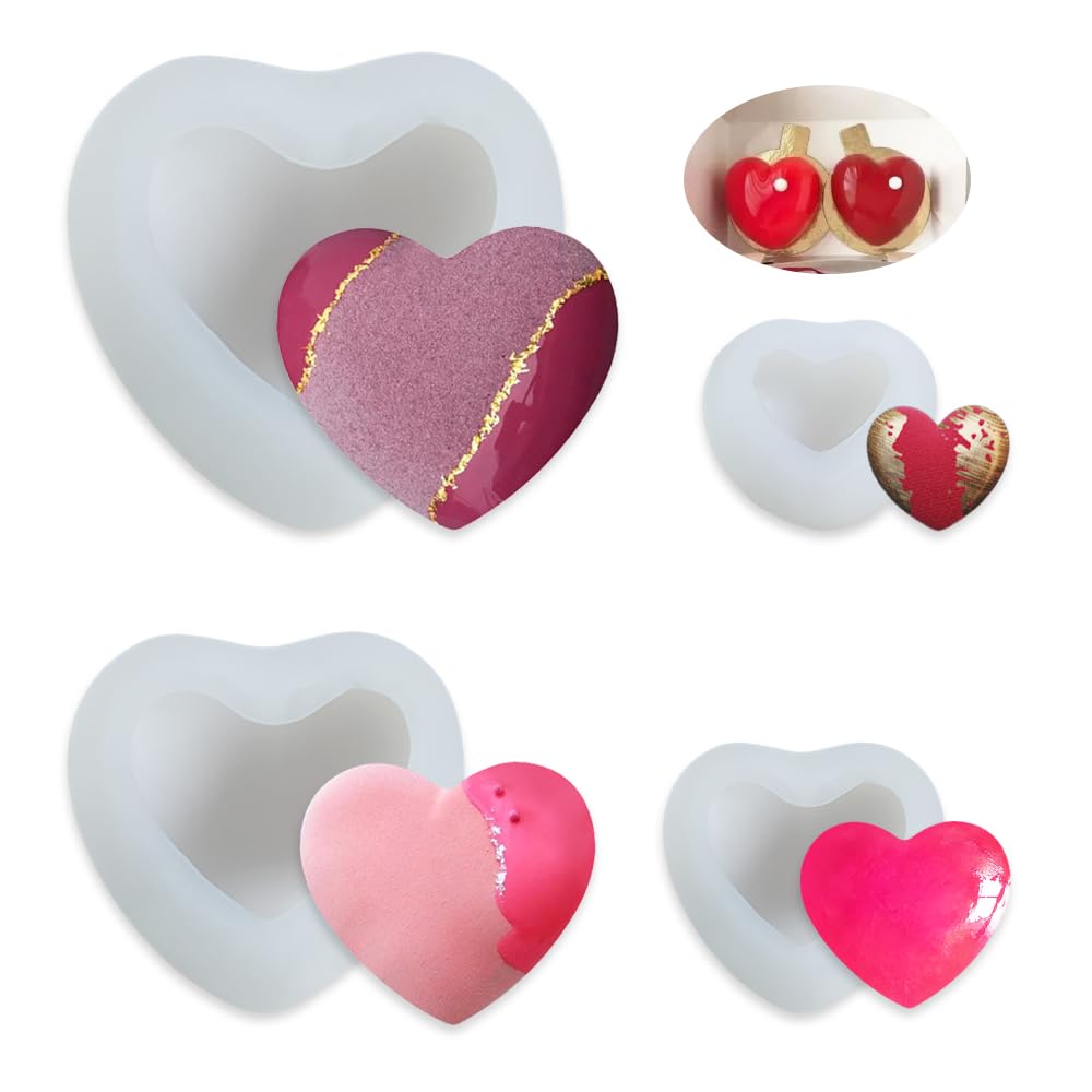 Stampo Candele A Cuore In Silicone - 3D Con Design Mani, Fai Da Te Per Aromaterapia - Foto 3