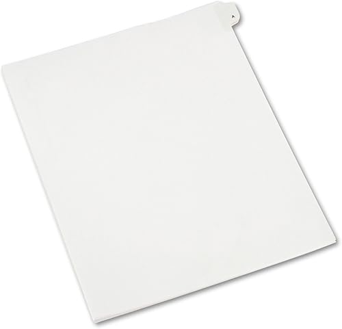 Miniatura 4 de Avery Divisores individuales de exhibición legal, estilo Allstate, A, pestaña lateral, 8.5 x 11 pulgadas, paquete de 25 (82163)