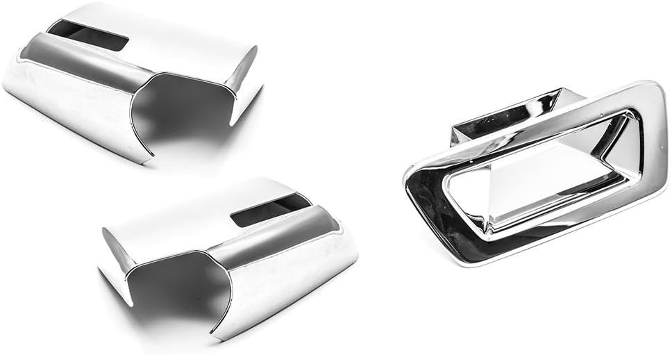 Sizver Chrome Door Mirror&Tailgate Cover for 2007-2015 GMC Acadia