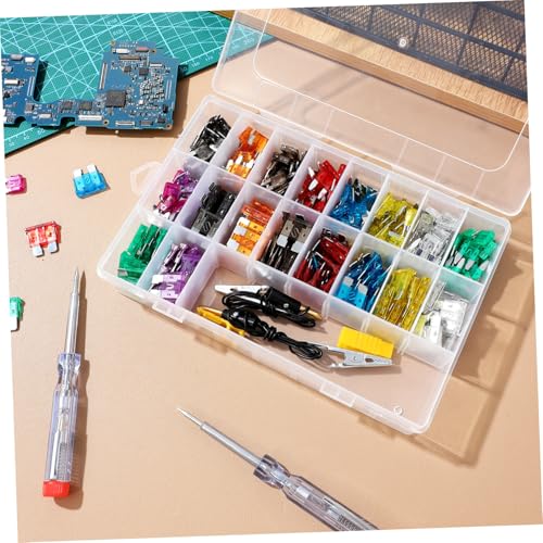 Garneck 1 Set Automotive Fuse Kit con extractor de fusibles y tester para autos, camiones, RVs y barcos con estuche portátil para organización fácil miniatura 4