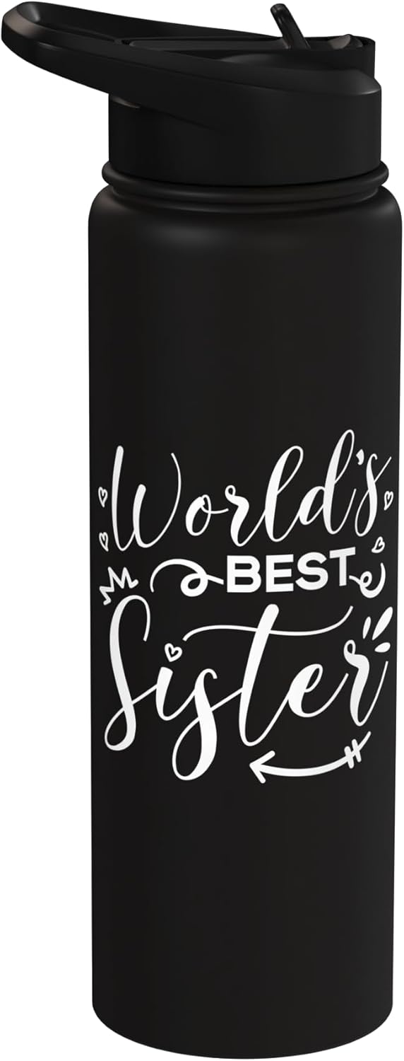 World's Best Sister Stainless Steel Insulated Water Bottle