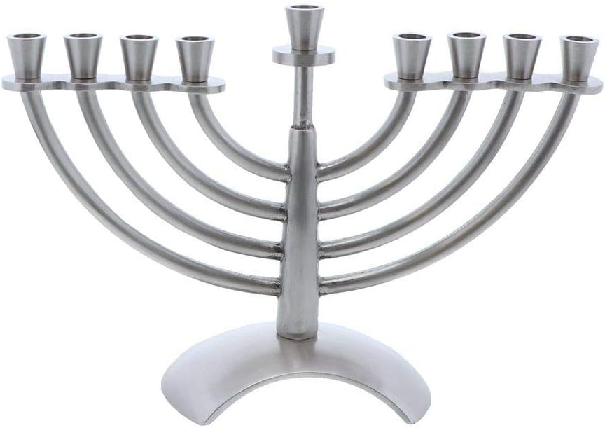Dainty Pewter Design Menorah