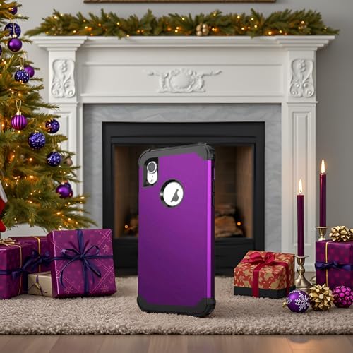 Coque iPhone XR antichoc violette et bleue pour protéger votre écran - 2