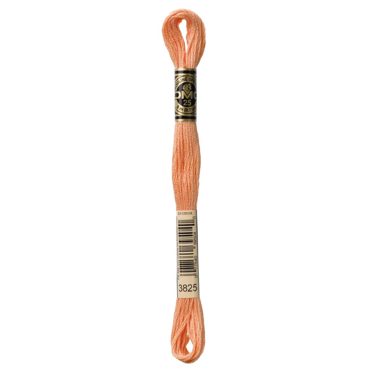 DMC Embroidery Floss Mouline Stranded Cotton Thread for Hand Embroidery and Sewing - Colour No: 3825-12 x 8m Skeins — image 1
