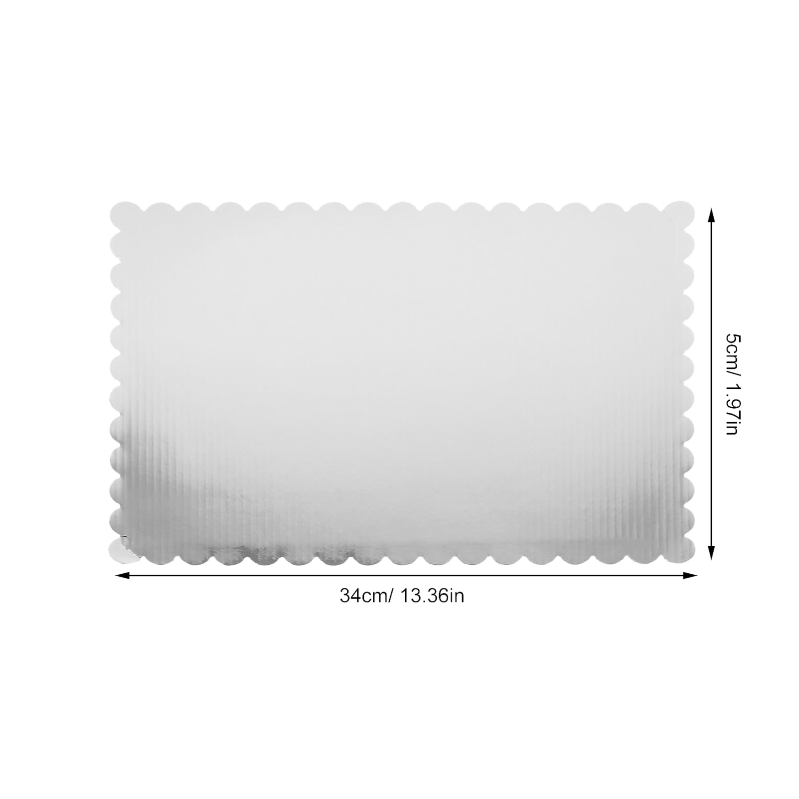 Plateaux à Gâteaux en Carton Ondulé Rectangulaires 20 Pièces 10x14 Pouces