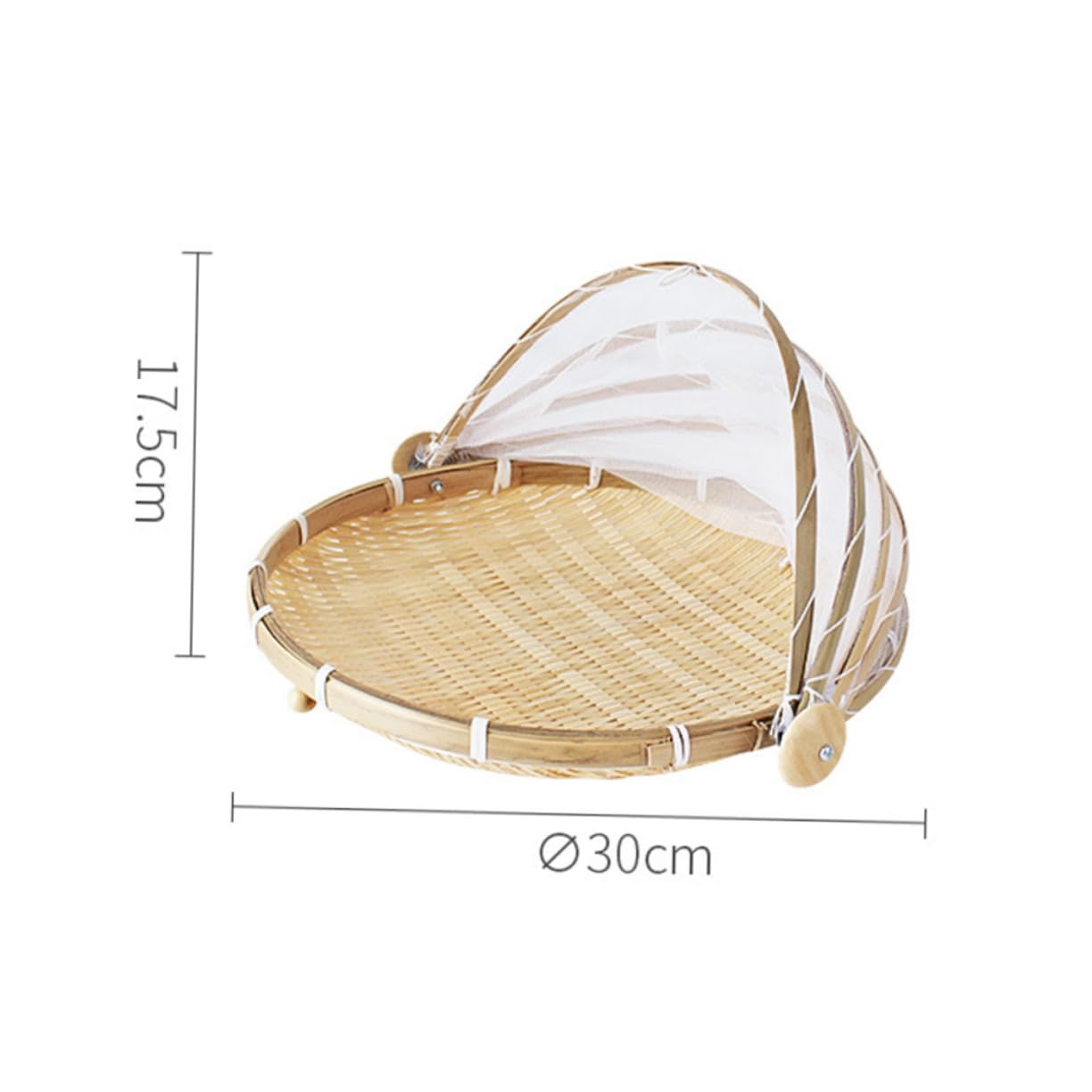Cabilock Food Serving Basket Woven Tent Basket Picnic Fruits Cover Woven Food Cover Camping Food Dome Food Cover Basket Woven Basket Storage Basket Dessert Platter Dome Food Umbrella
