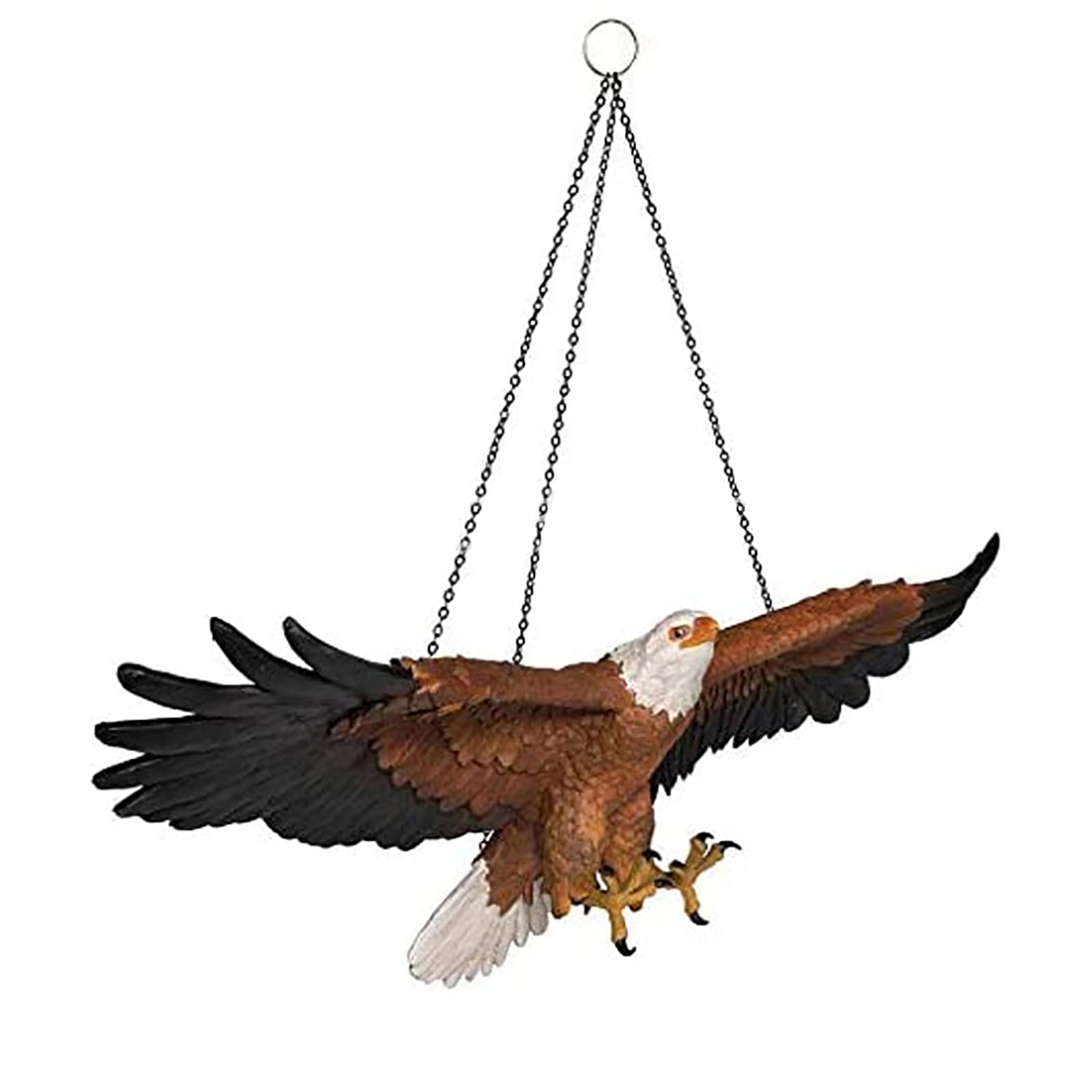 TY&WJOutdoor Eagle Wall Sculpture,American Bald Eagle 3d Wall Art Garden Statue,Eagle Wall Hanging Statue For Garden Patio Porch Yard Lawn Home Decor-A 28cm