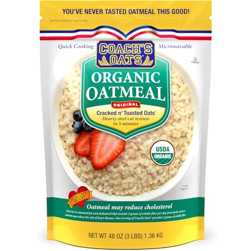 Coach's Oats Organic Whole Grain Oatmeal 3 lbs | Cracked n’ Toast...