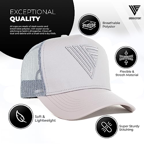 Image of Urban Effort Trucker Hat for Men - Mesh Back Baseball Cap, 5 Panel Snapback Hats for Men and Women