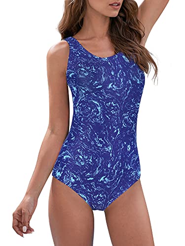 Image of American Trends Women's High Waisted Bikini Bottoms Swimming Suits Tummy Control Bathing Suits