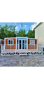 Luxury Modular 20ft &amp; 40ft Prefab Home - 3 Bedrooms, Ready-to-Move-In Tiny Cabin