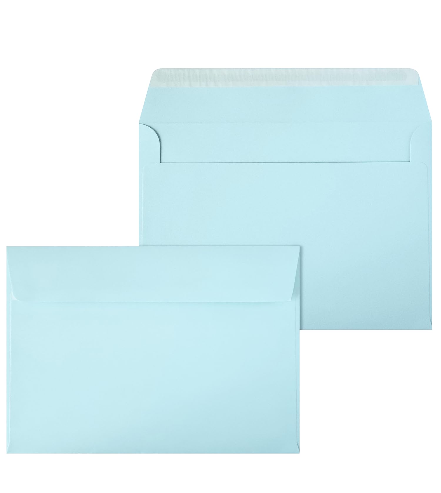 Netuno 250 Large Light Blue envelopes C5 162 x 229 mm 6.4 x 9 in 120gsm Coloured Invitation Envelope Elegant envelopes for A5 Letters Wedding Invitations Greeting Cards documents Postcards