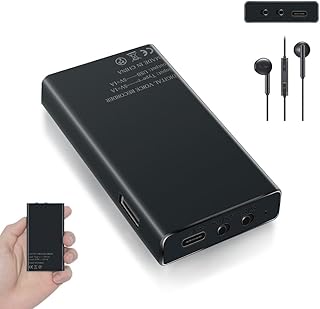 Voice Recorder, 32GB HD Voice Activated Audio Recorder with 12 Day Recording Time and Magnetic Adsorption,Ortable Sound Recorder, Recording Device for Lecture Meeting Interview